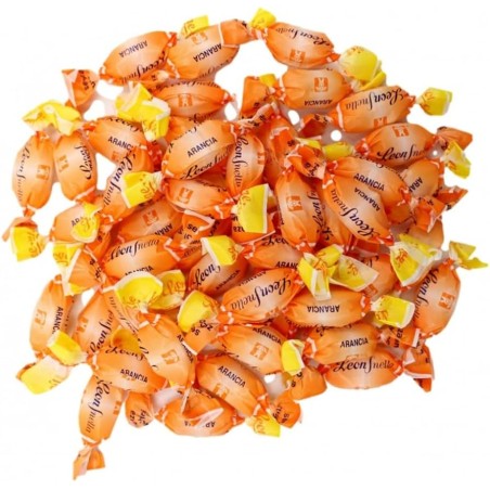Caramelle Arancia senza zucchero 100 g - Leone