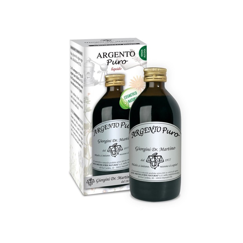 ARGENTO PURO 200 ml liquido analcoolico - Dr. Giorgini