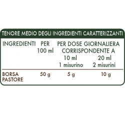 BORSA PASTORE ESTRATTO INTEGRALE 200 ml Liquido analcoolico - Dr. Giorgini