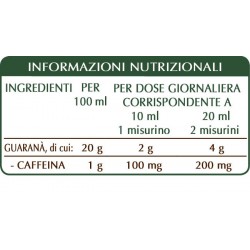 GUARANÀ ESTRATTO INTEGRALE 200 ml Liquido analcoolico - Dr. Giorgini