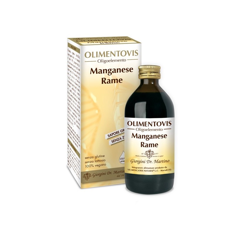 MANGANESE RAME Olimentovis 200 ml Liquido analcoolico - Dr. Giorgini