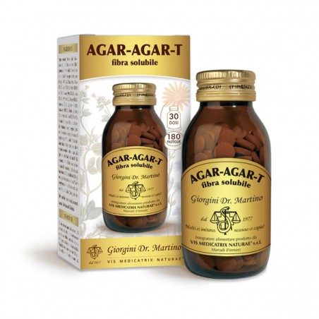 AGAR-AGAR-T FIBRA SOLUBILE 180 pastiglie (90 g) - Dr. Giorgini