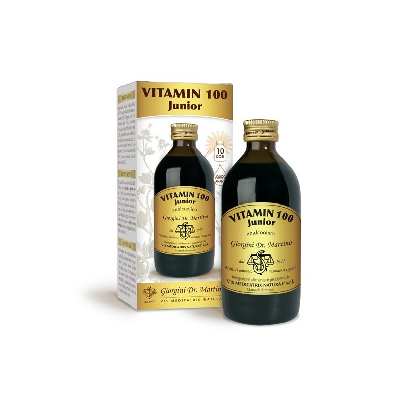 VITAMIN 100 Junior 200 ml liquido analcoolico - Dr. Giorgini