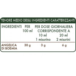 ANGELICA DI BOEMIA ESTRATTO INTEGRALE 200 ml Liquido analcoolico - Dr. Giorgini