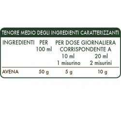 AVENA ESTRATTO INTEGRALE 200 ml Liquido analcoolico - Dr. Giorgini