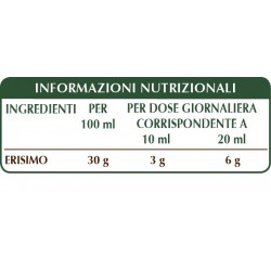 ERISIMO ESTRATTO INTEGRALE 200 ml Liquido analcoolico - Dr. Giorgini
