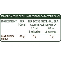 MARRUBIO NERO ESTRATTO INTEGRALE 200 ml Liquido analcoolico - Dr. Giorgini
