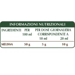 MELISSA ESTRATTO INTEGRALE 200 ml Liquido analcoolico - Dr. Giorgini