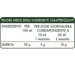 QUERCIA O ROVERE ESTRATTO INTEGRALE 200 ml Liquido analcoolico - Dr. Giorgini