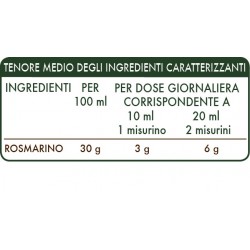 ROSMARINO ESTRATTO INTEGRALE 200 ml Liquido analcoolico - Dr. Giorgini