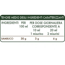 SAMBUCO FIORI ESTRATTO INTEGRALE 200 ml Liquido analcoolico - Dr. Giorgini