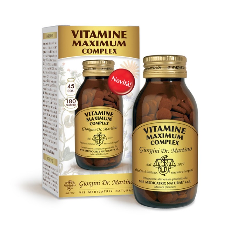 VITAMINE MAXIMUM COMPLEX 180 pastiglie (90 g) - Dr. Giorgini