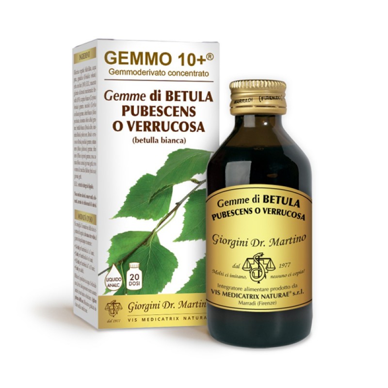 GEMMO 10+ Betulla Bianca Gemme 100 ml Liquido analcoolico - Dr. Giorgini