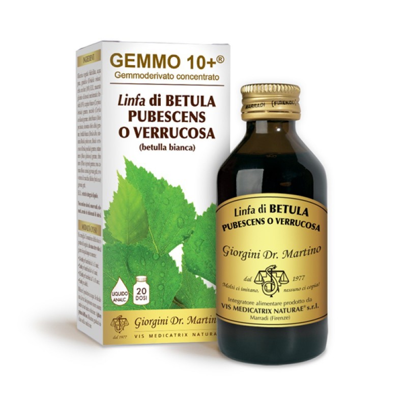 GEMMO 10+ Betulla Bianca Linfa 100 ml Liquido analcoolico - Dr. Giorgini