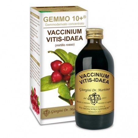 GEMMO 10+ Mirtillo Rosso 200 ml liquido analcoolico - Dr. Giorgini