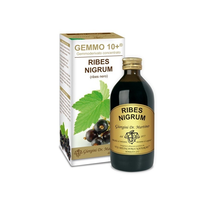 GEMMO 10+ Ribes Nero 200 ml Liquido analcoolico - Dr. Giorgini