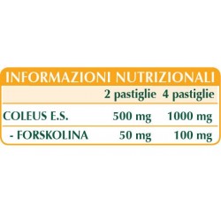 COLEUS FORSKOHLII ESTRATTO TITOLATO 60 pastiglie (30 g) - Dr. Giorgini