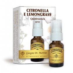 CITRONELLA E LEMONGRASS Quintessenza 15 ml Liquido alcoolico spray - Dr. Giorgini