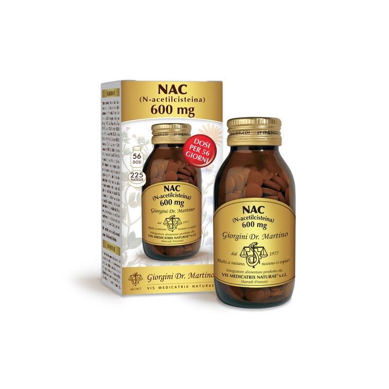 NAC (N-acetilcisteina) 225 pastiglie (90 g) - Dr. Giorgini
