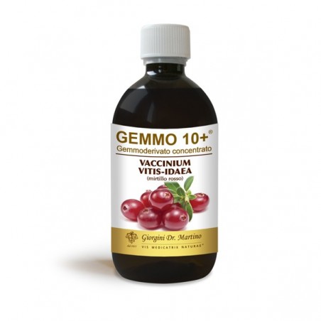 GEMMO 10+ Mirtillo Rosso 500 ml Liquido analcoolico - Dr. Giorgini