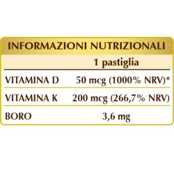 VITAMINA D VEGANA con K2 e BORO 60 pastiglie (30 g) - Dr. Giorgini