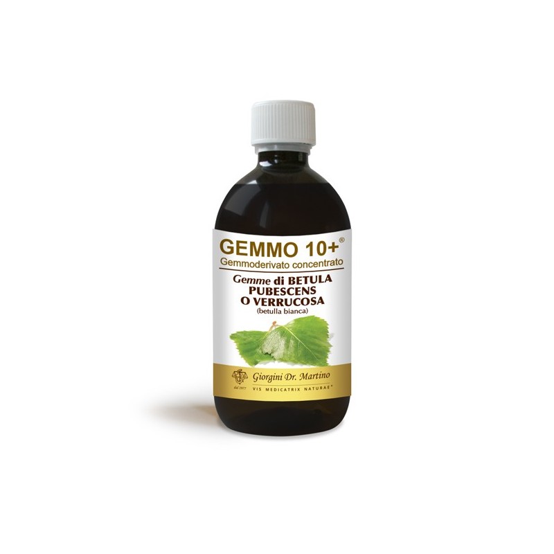 GEMMO 10+ Betulla Bianca Gemme 500 ml Liquido analcoolico - Dr. Giorgini