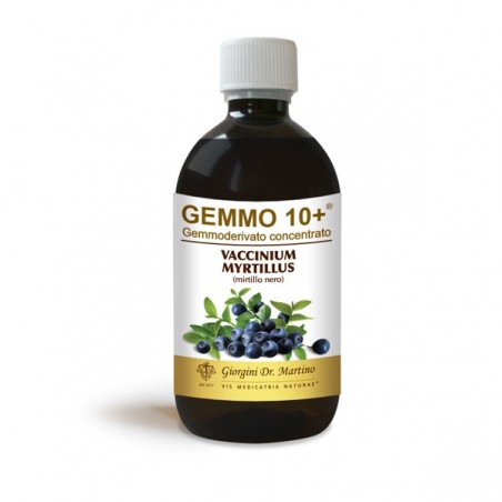 GEMMO 10+ Mirtillo Nero 500 ml Liquido analcoolico - Dr. Giorgini