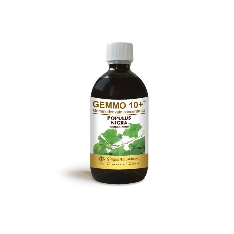 GEMMO 10+ Pioppo Nero 500 ml Liquido analcoolico - Dr. Giorgini